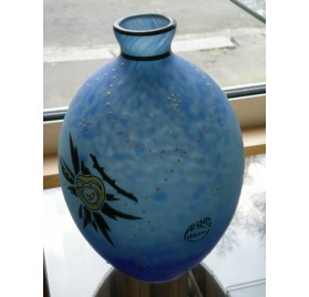 Vase Art-Déco de Delatte, Nancy