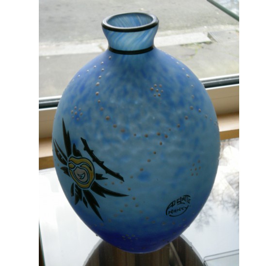 Art-Deco vase by Delatte, in Nancy
