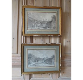 Drawings of the eighteenth century Alexis Nicolas PERIGNON: farmhouse.