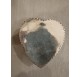 English Victiorian heart shaped box, sterling silver