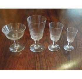 Set of glasses, 19th century