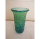 Maltese vase Mdina, textured glass blue, green and yellow