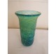 Vase malte Mdina, en verre texturé bleu, vert et jaune