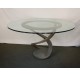 Dining table 'Metal Flower' by Maurice Barilone, Roche Bobois ed.