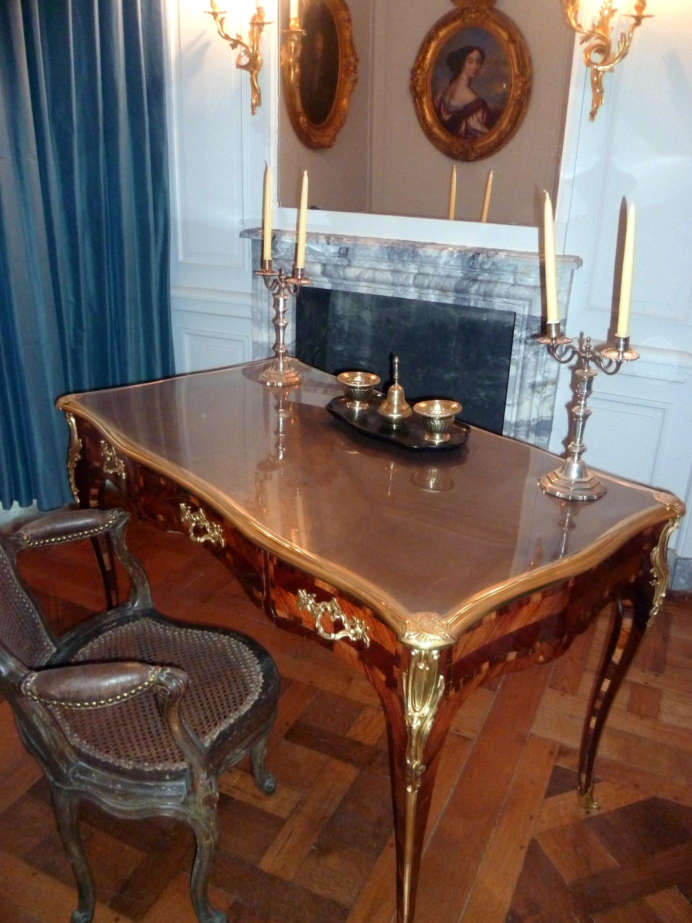 Cabinet de travail du maréchal de Saxe à Chambord - copyright domaine national de Chambord