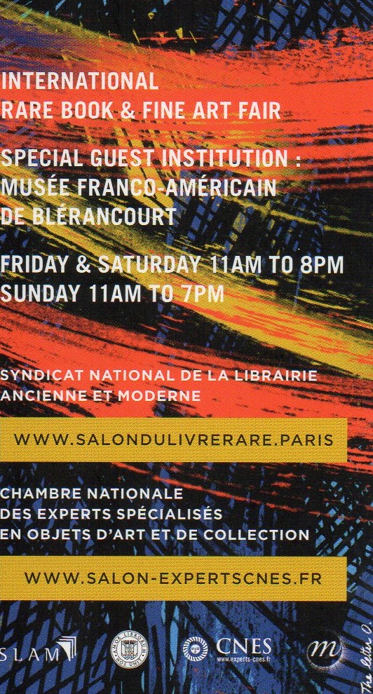 Program from 7th to 9th of April 2017 at the Grand Palais in Paris.